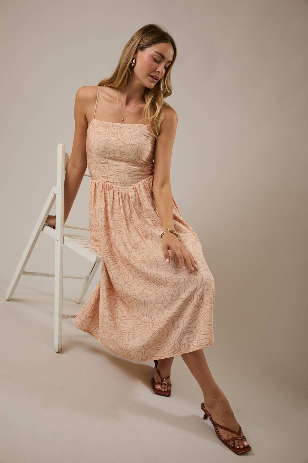 FLORAL MIDI DRESS