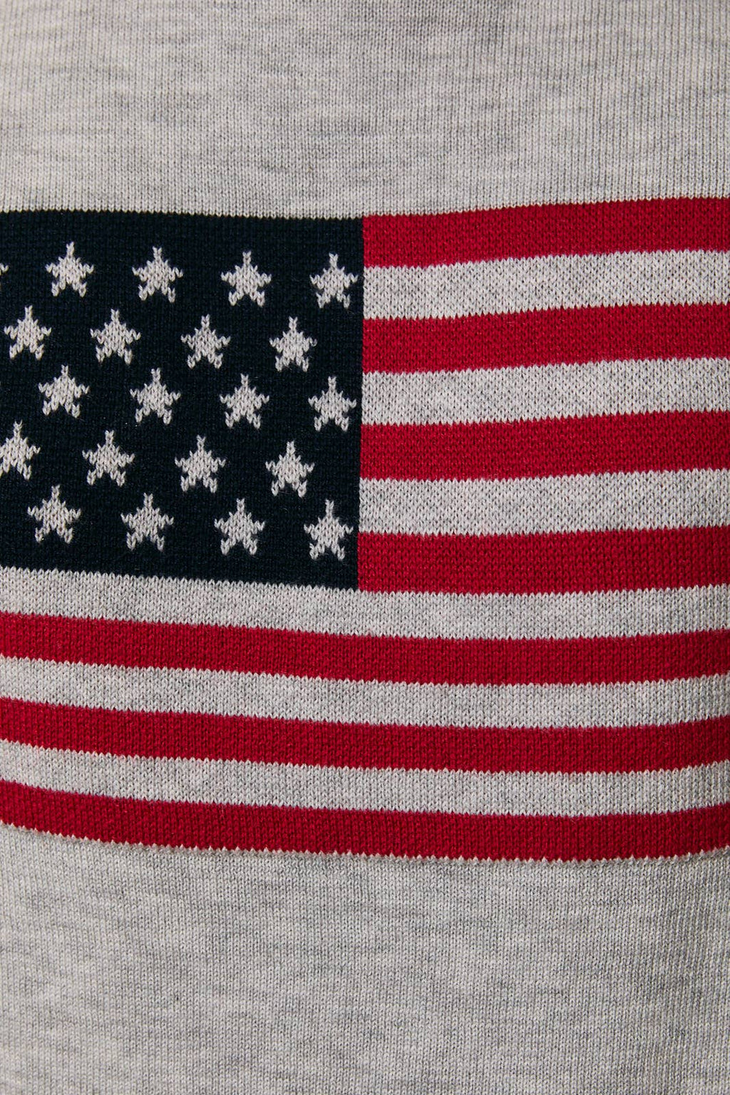 USA FLAG MOCK NECK SWEATER TANK