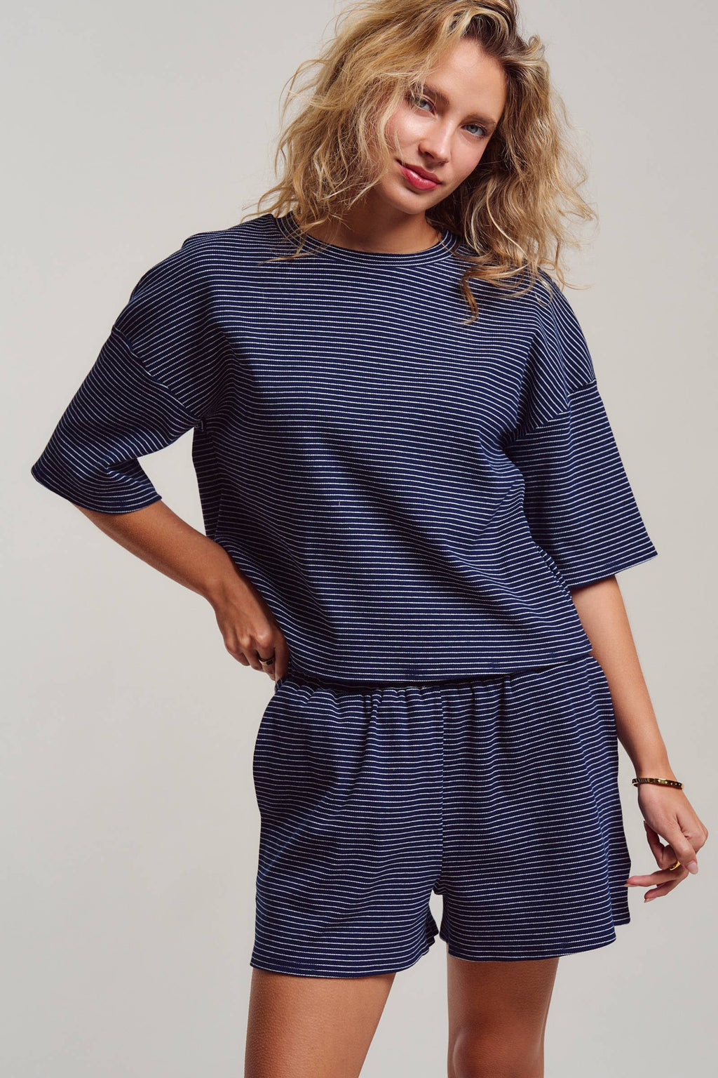 Striped Boxy Tee