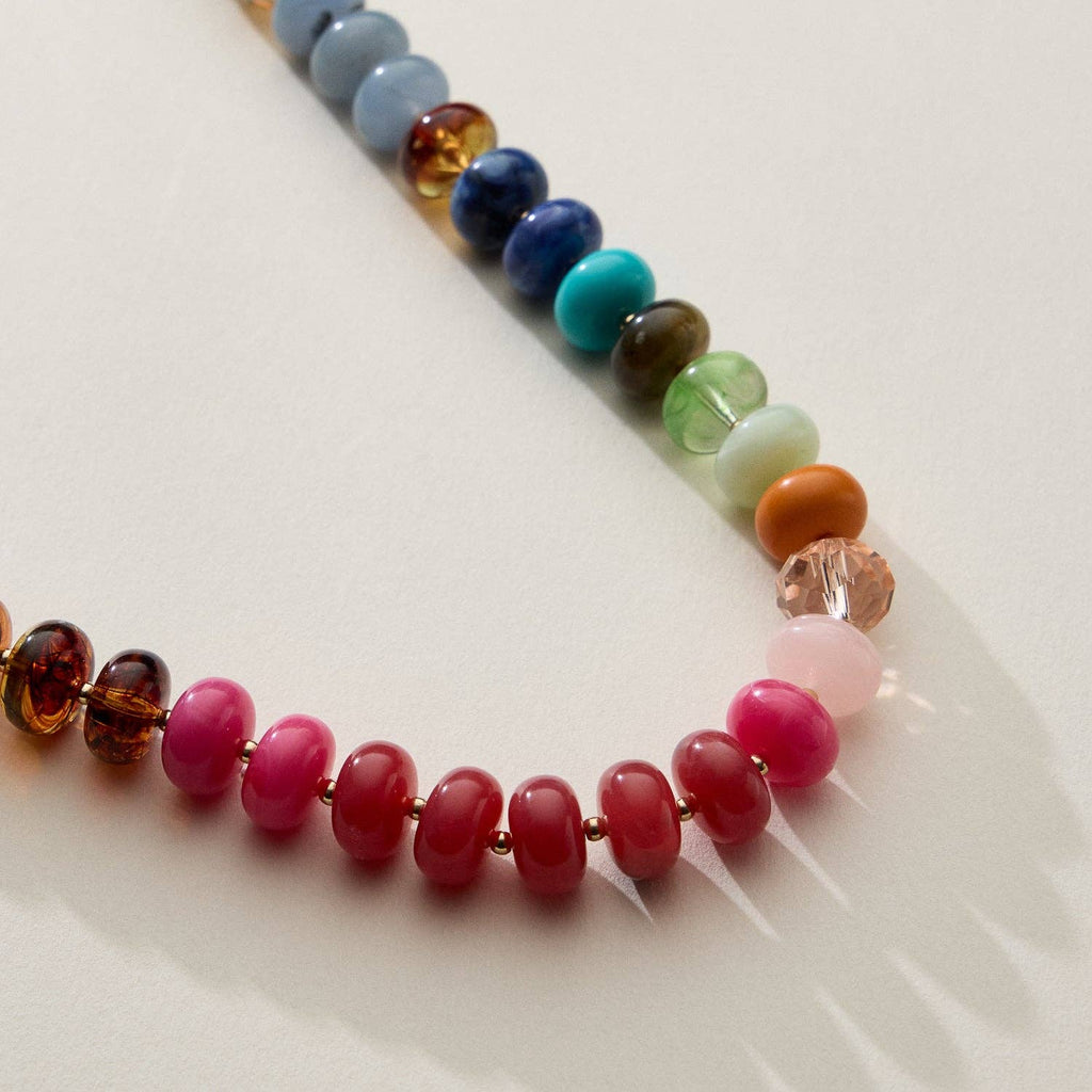 Mixed Bead Short Necklace