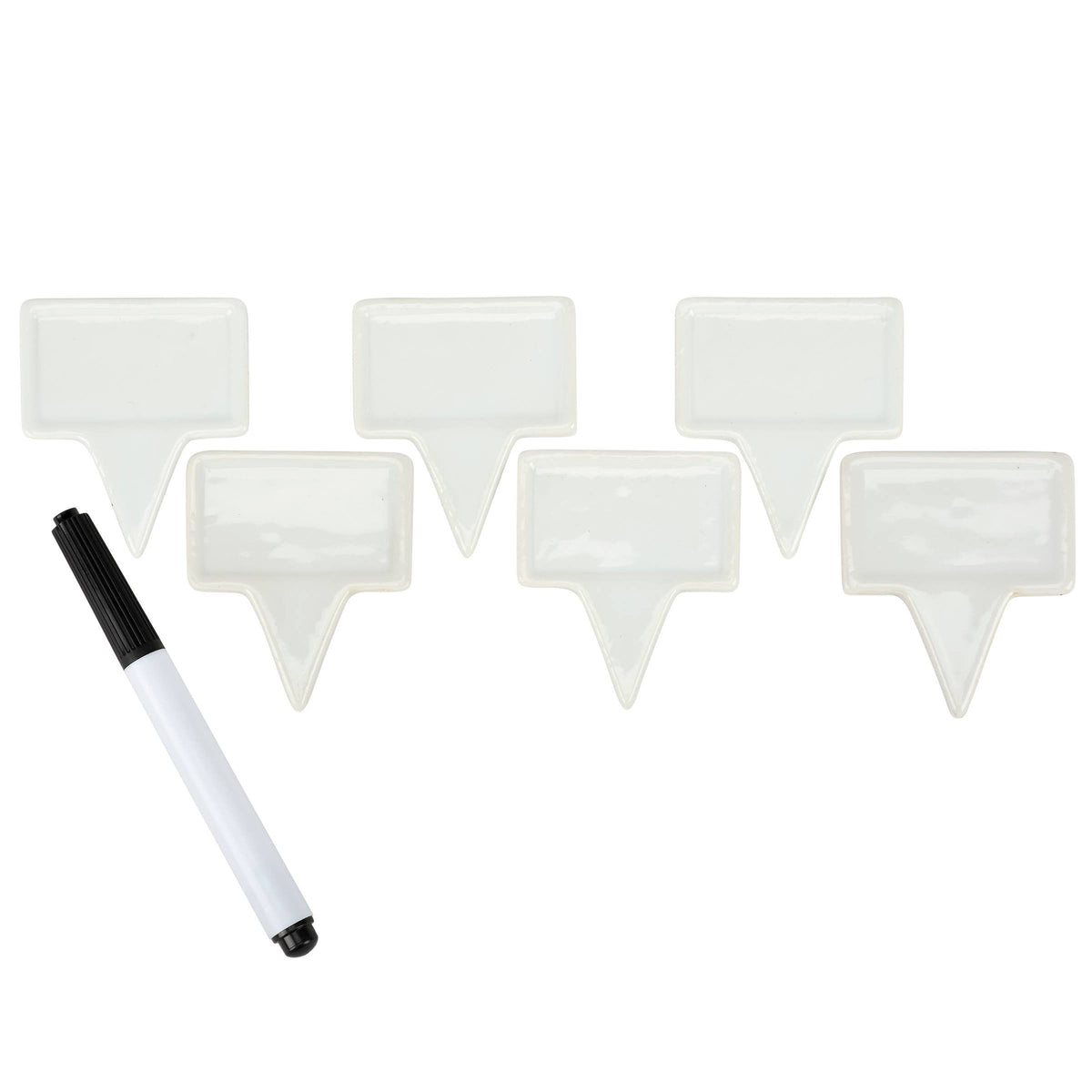 White Ceramic Party Pick Set