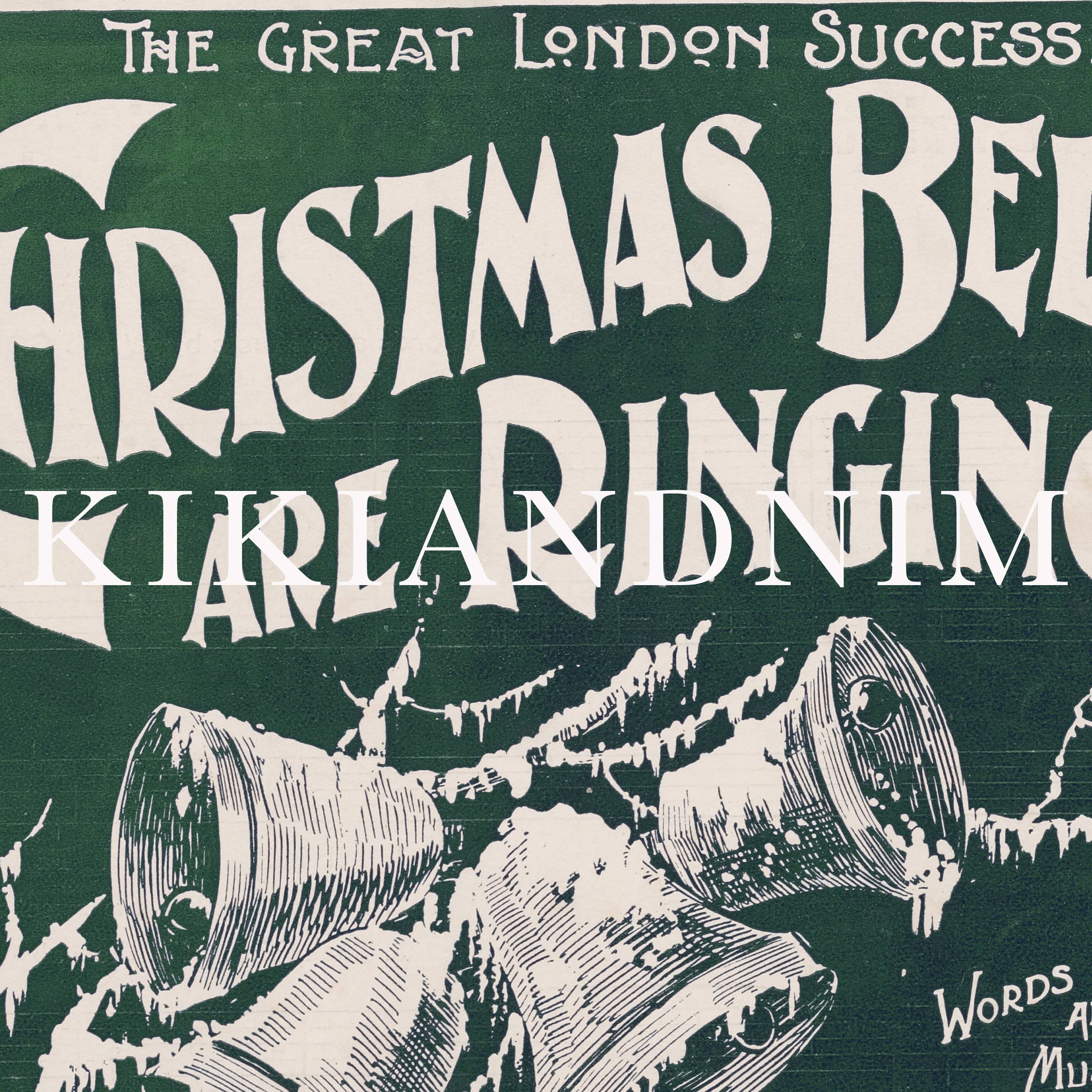 Green Vintage Christmas Wall Art