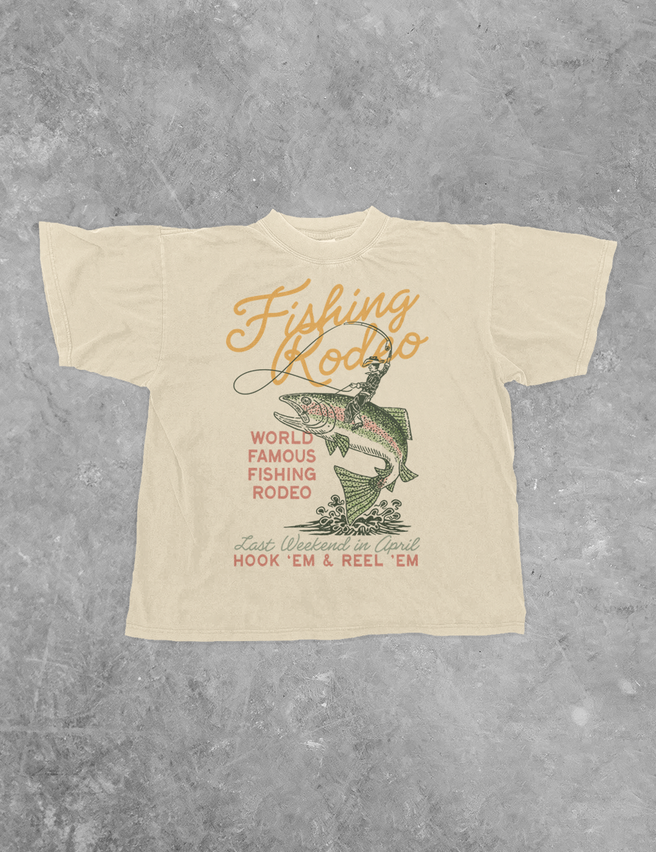  Fishing Rodeo Oversized Tee