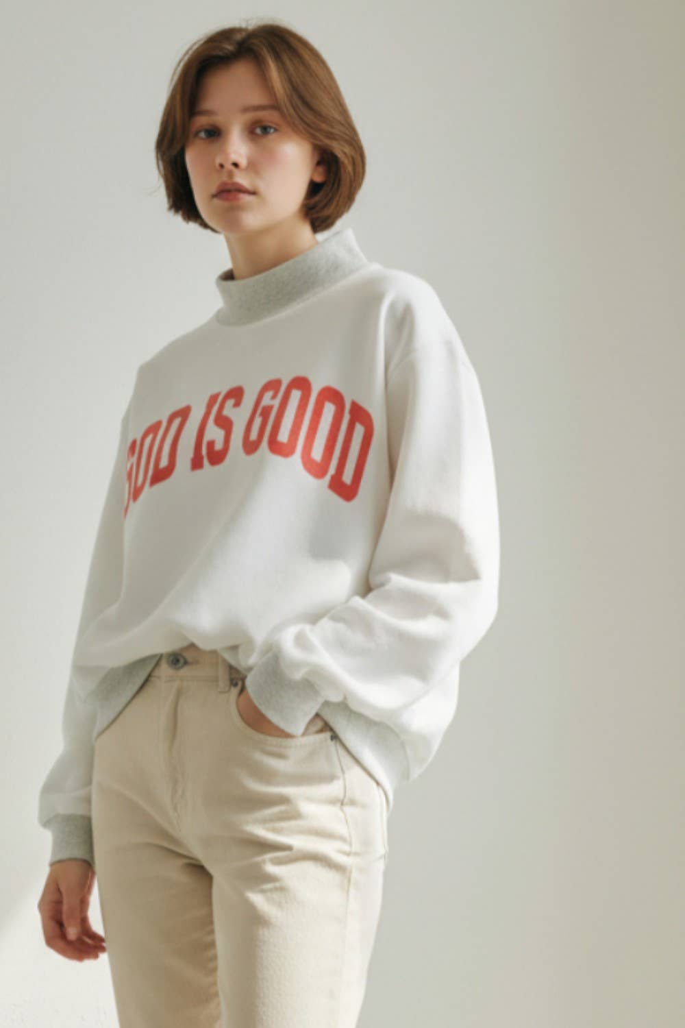 JESUS/GOD IS GOOD Reversible Sweatshirt