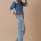 Rolled Up Boyfriend Jeans