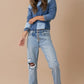 Rolled Up Boyfriend Jeans
