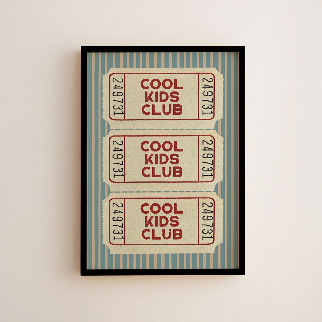 Cool Kids Club Wall Art