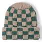 Plaid Contrast Beanie