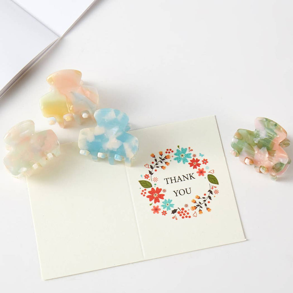 Colorful Pearlized Assorted Mini Claw Hair Clip