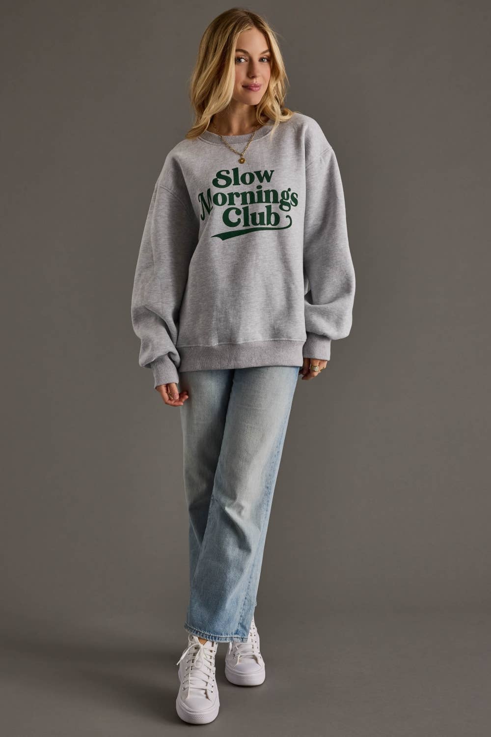 Slow Mornings Club Crewneck