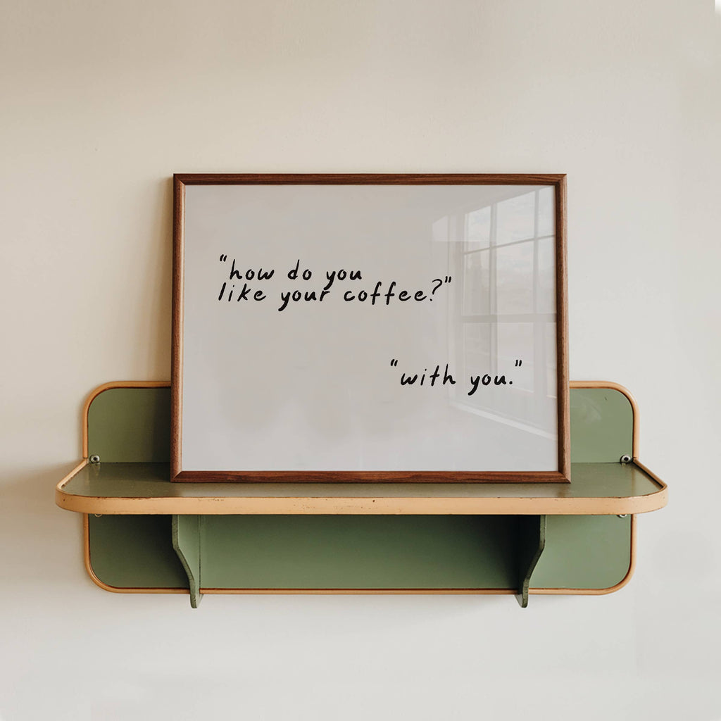 How Do You Like Your Coffee Wall Art