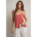 TIED SHOULDER KNIT CAMI