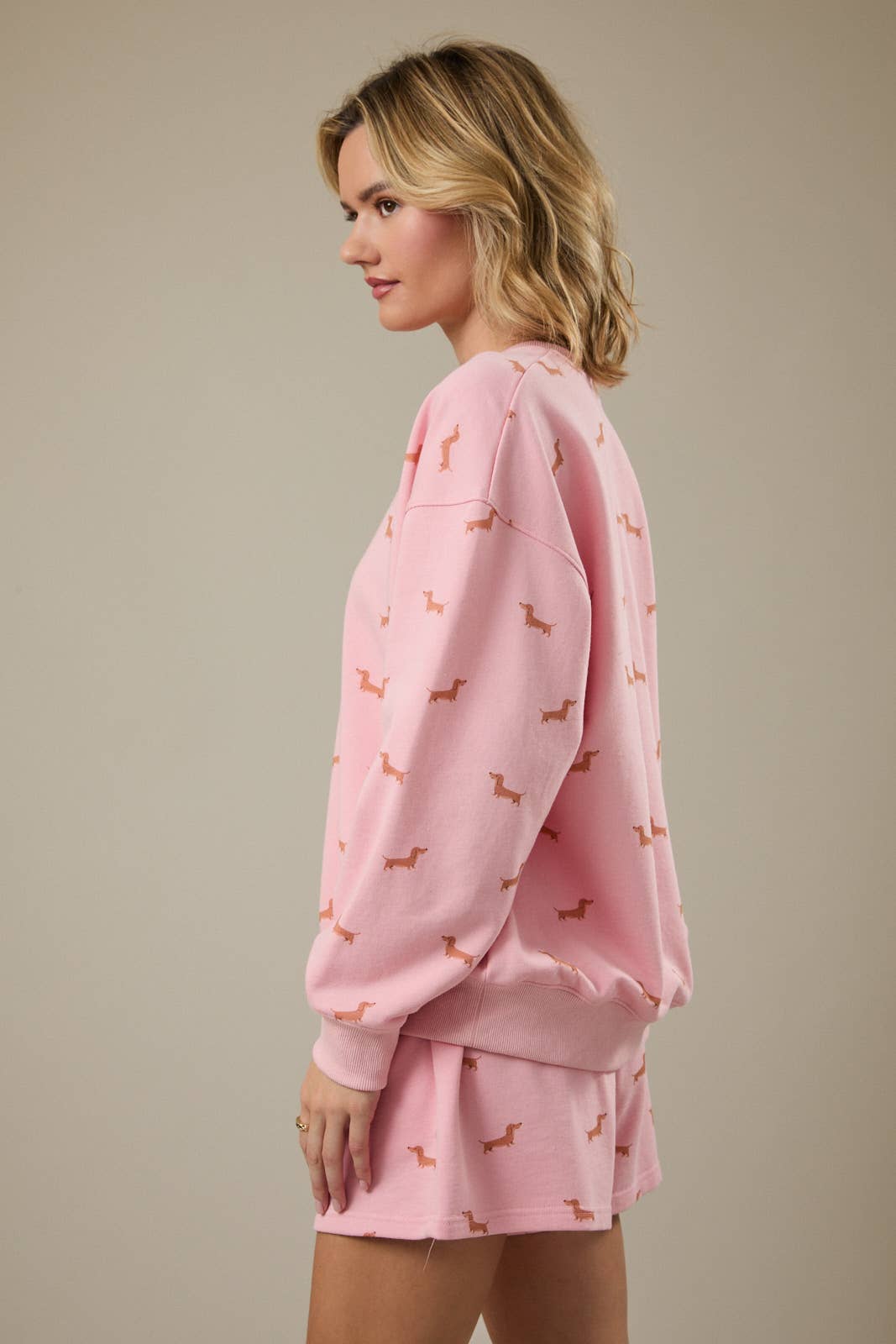 Dog Print Sweatshirt