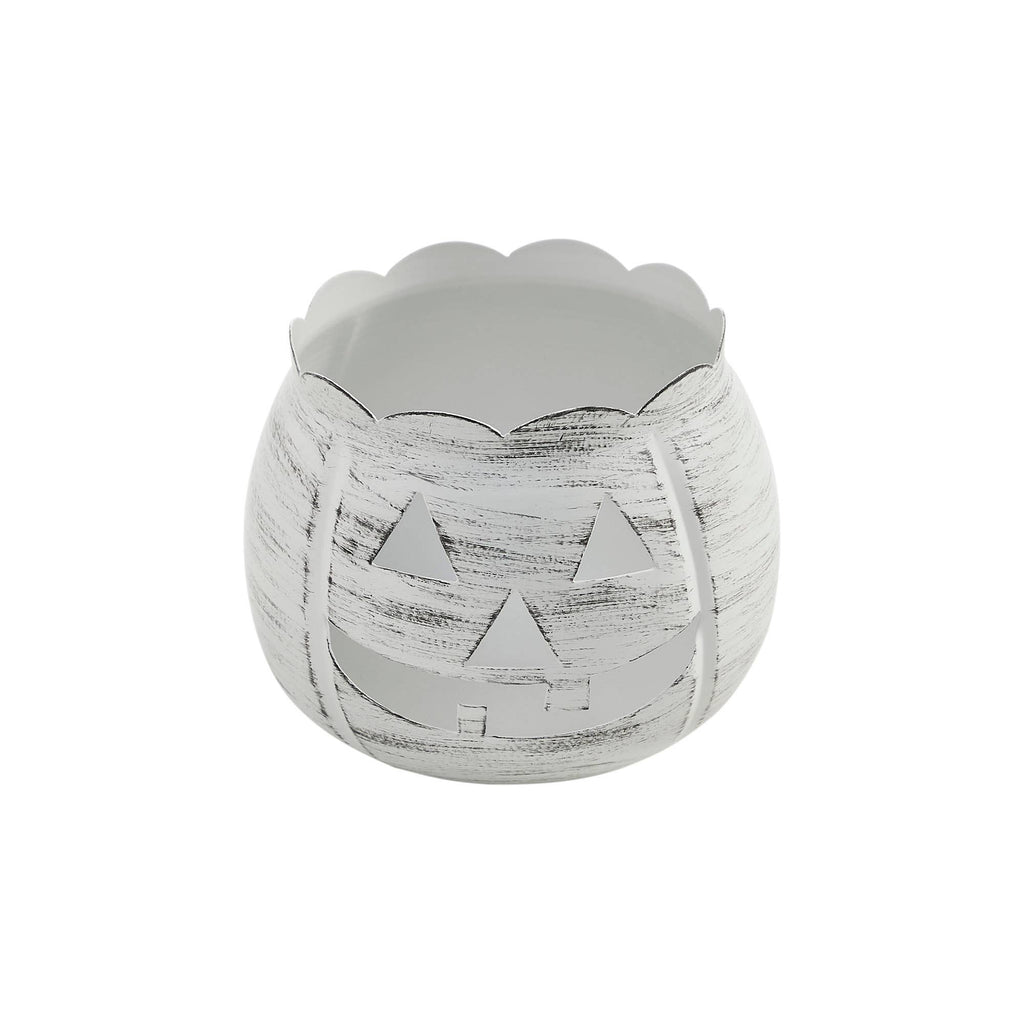 White Metal Jack-O'-Lantern