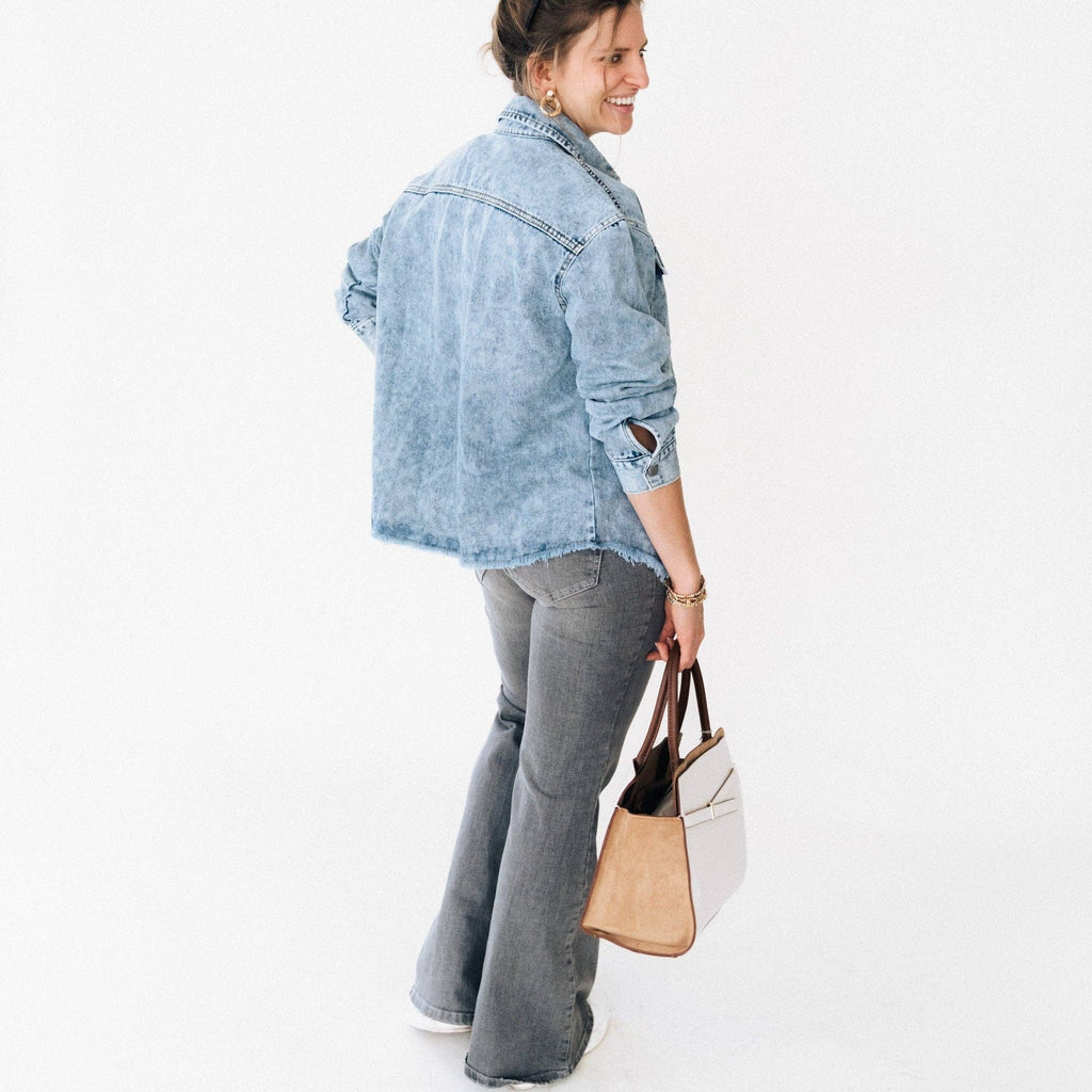 Raw Hem Denim Jacket