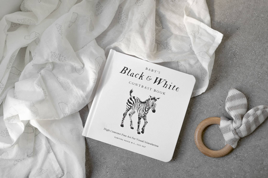 Black and White Contrast Folding Book