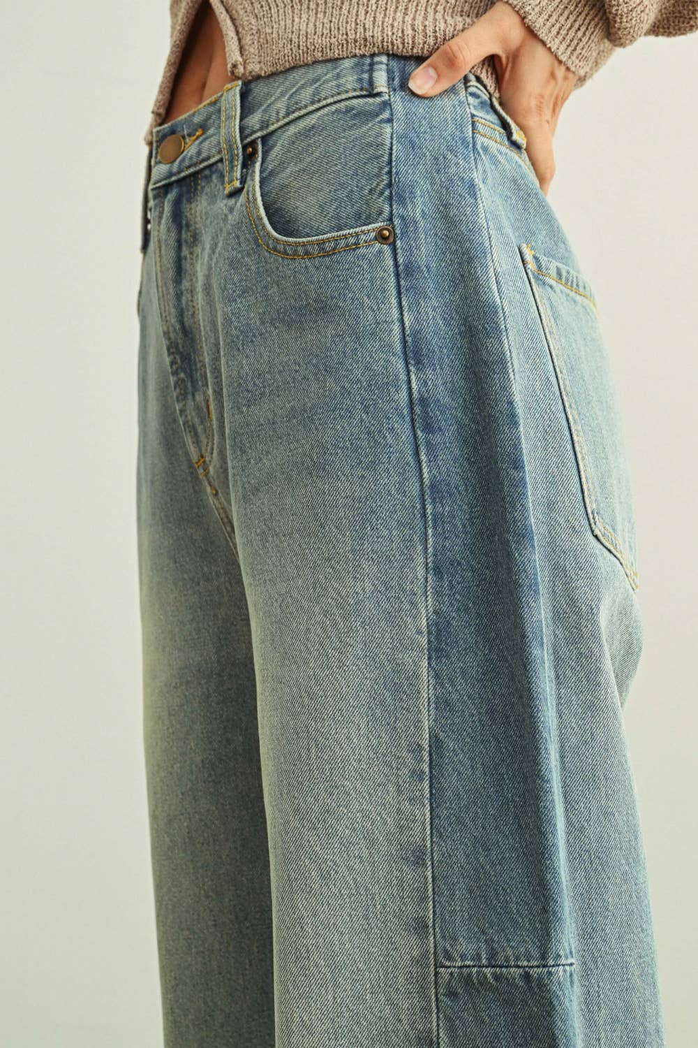 Two Tone Barrel Denim