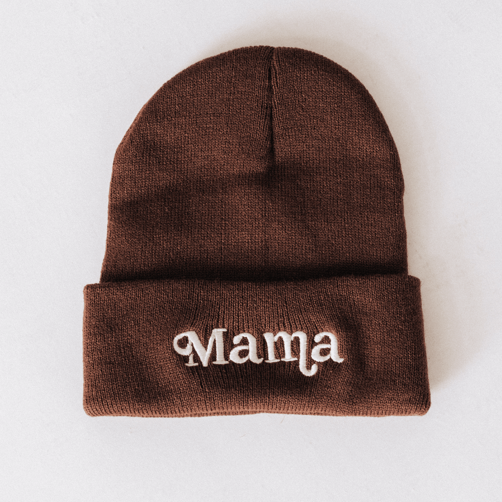 Knit Hats- Mama- Dark Brown