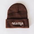Knit Hats- Mama- Dark Brown