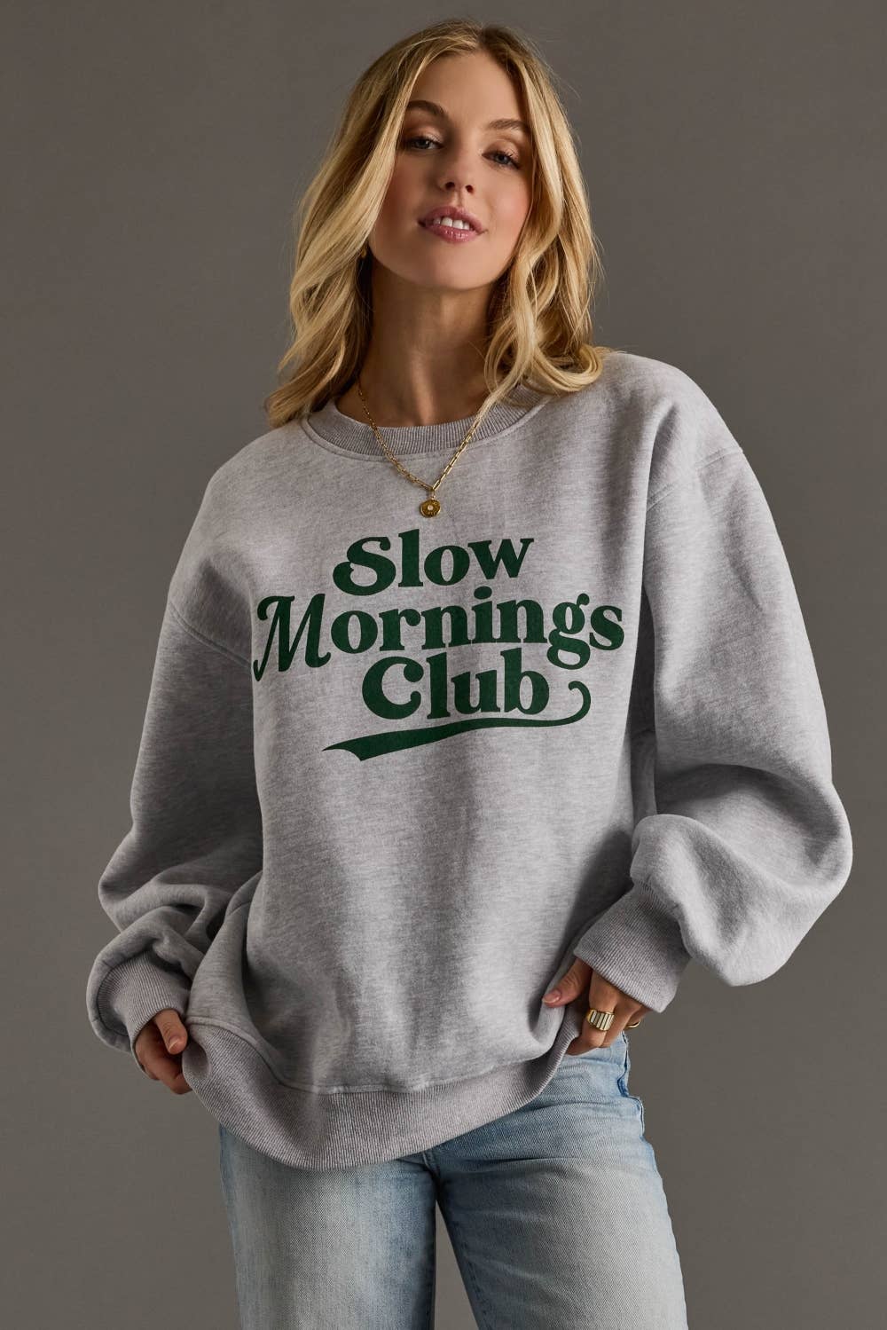 Slow Mornings Club Crewneck