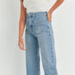 Patch Pocket Wide Leg Denim