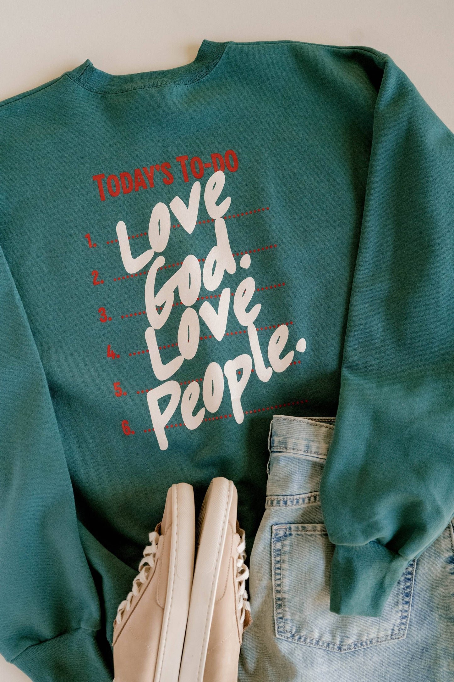 Love God Love People Crewneck