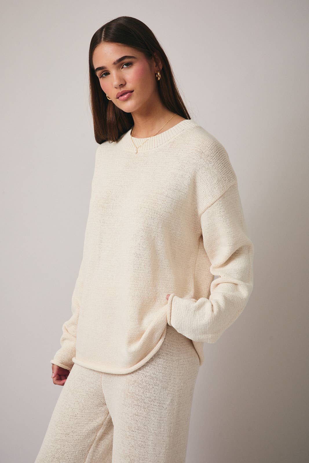 Lightweight Cream Sweater