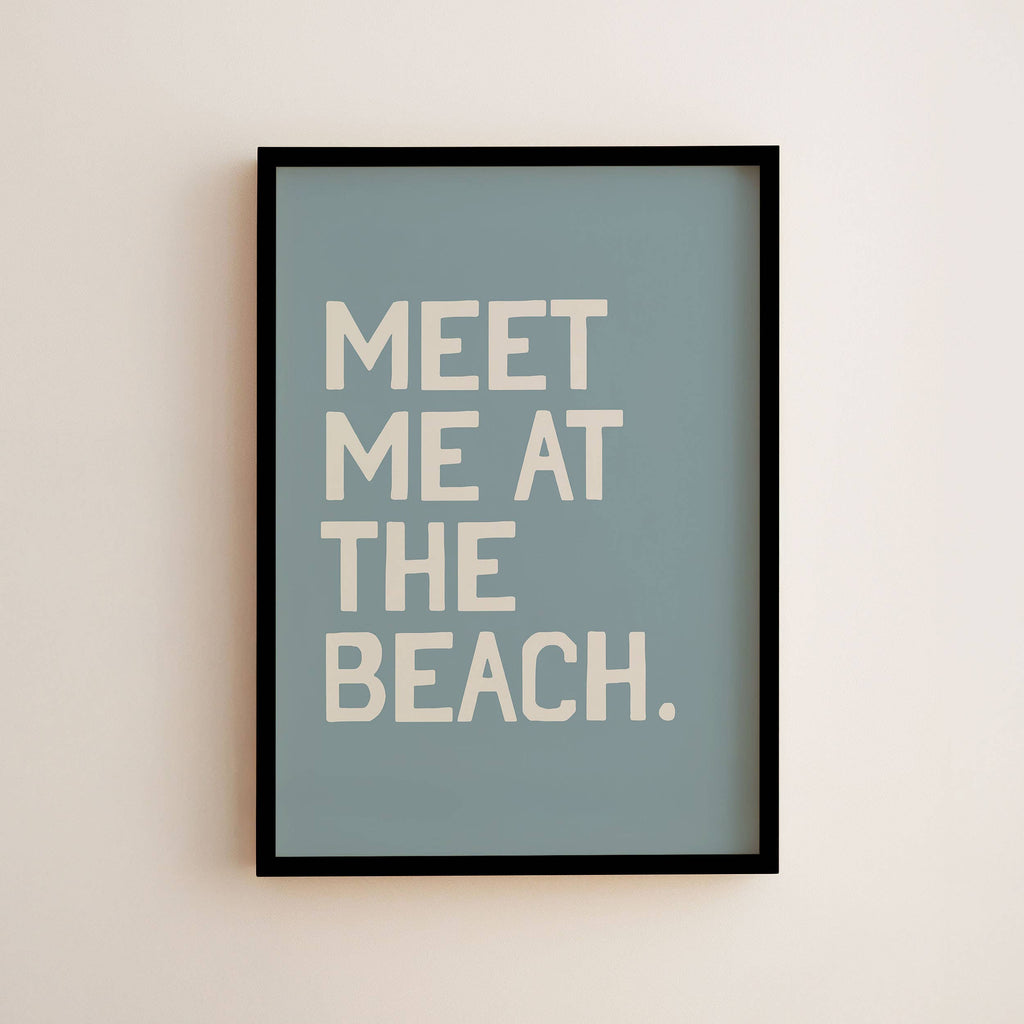 Meet Me At the Beach Wall Art