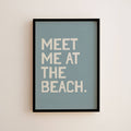 Meet Me At the Beach Wall Art