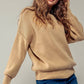 Valley Ribbed Knit Mock Neck Sweater