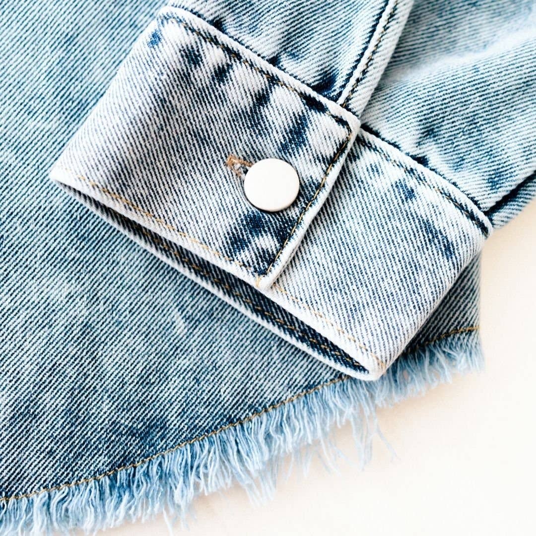 Raw Hem Denim Jacket