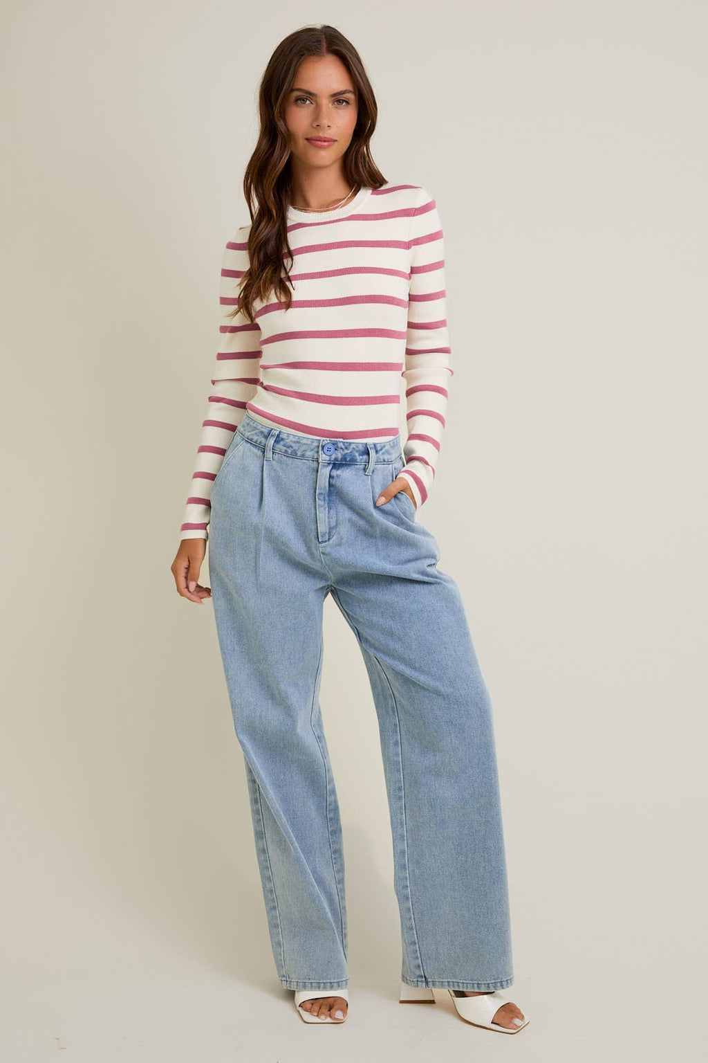Striped Knit Bodysuit