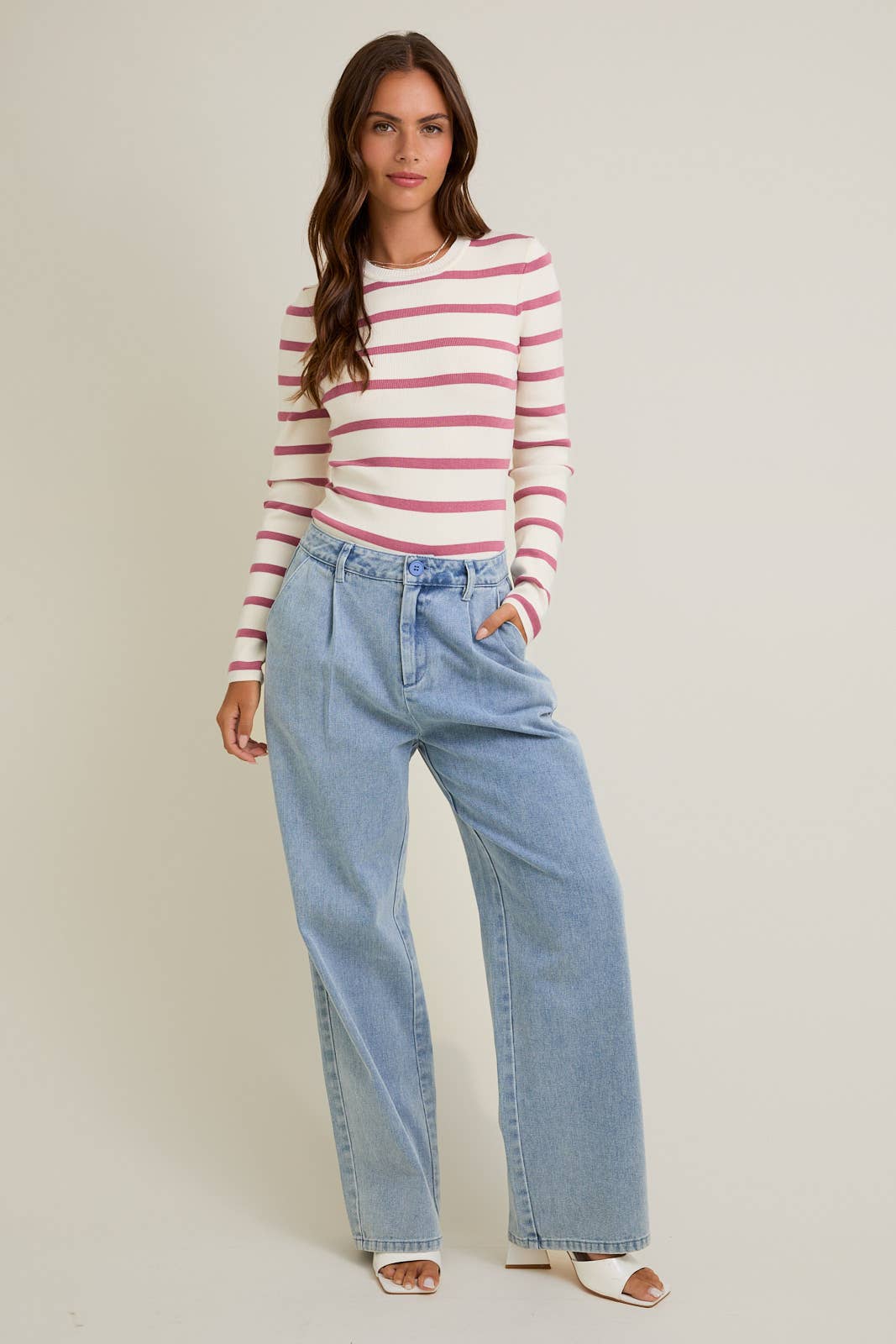 Striped Knit Bodysuit