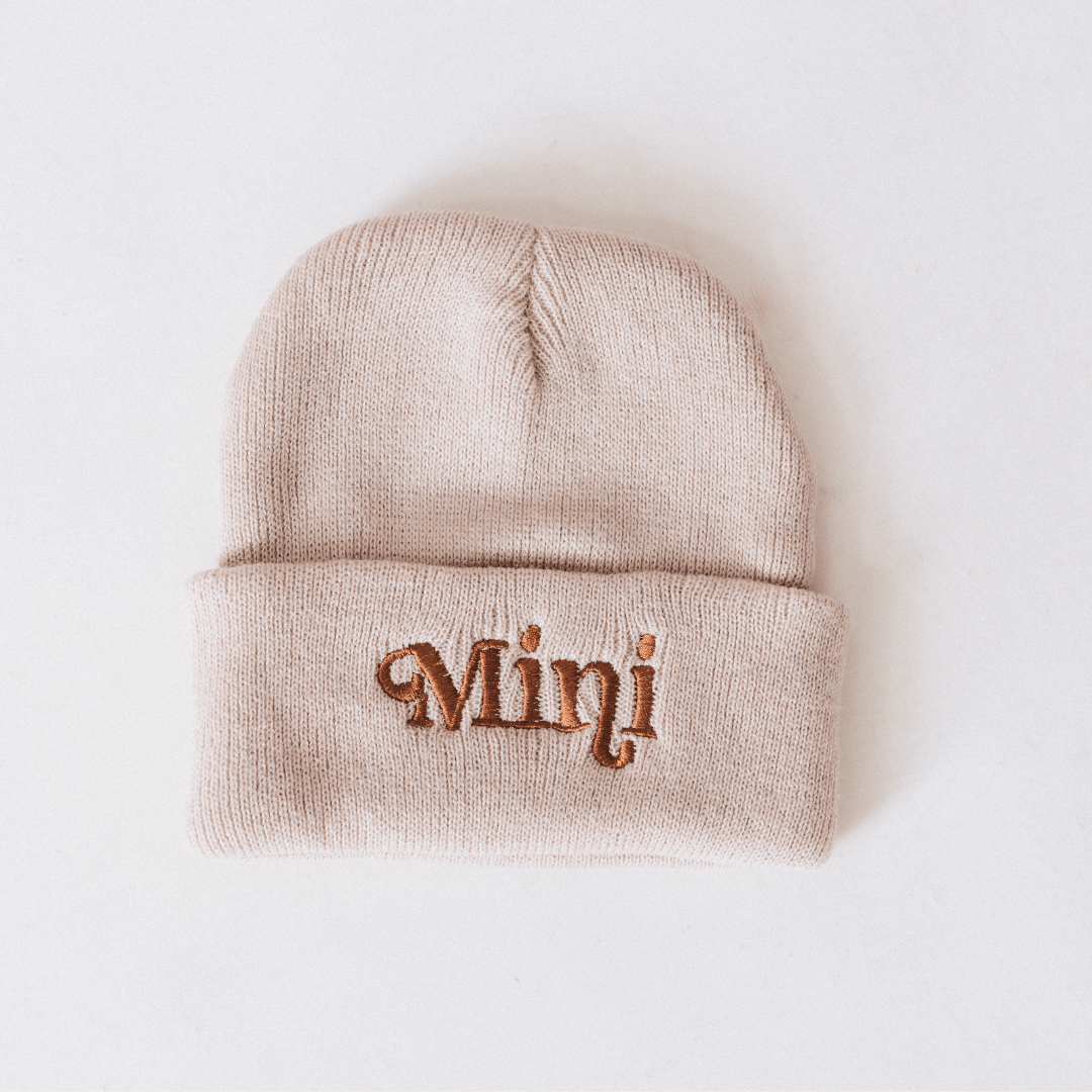 Knit Hats- Mini- Beige