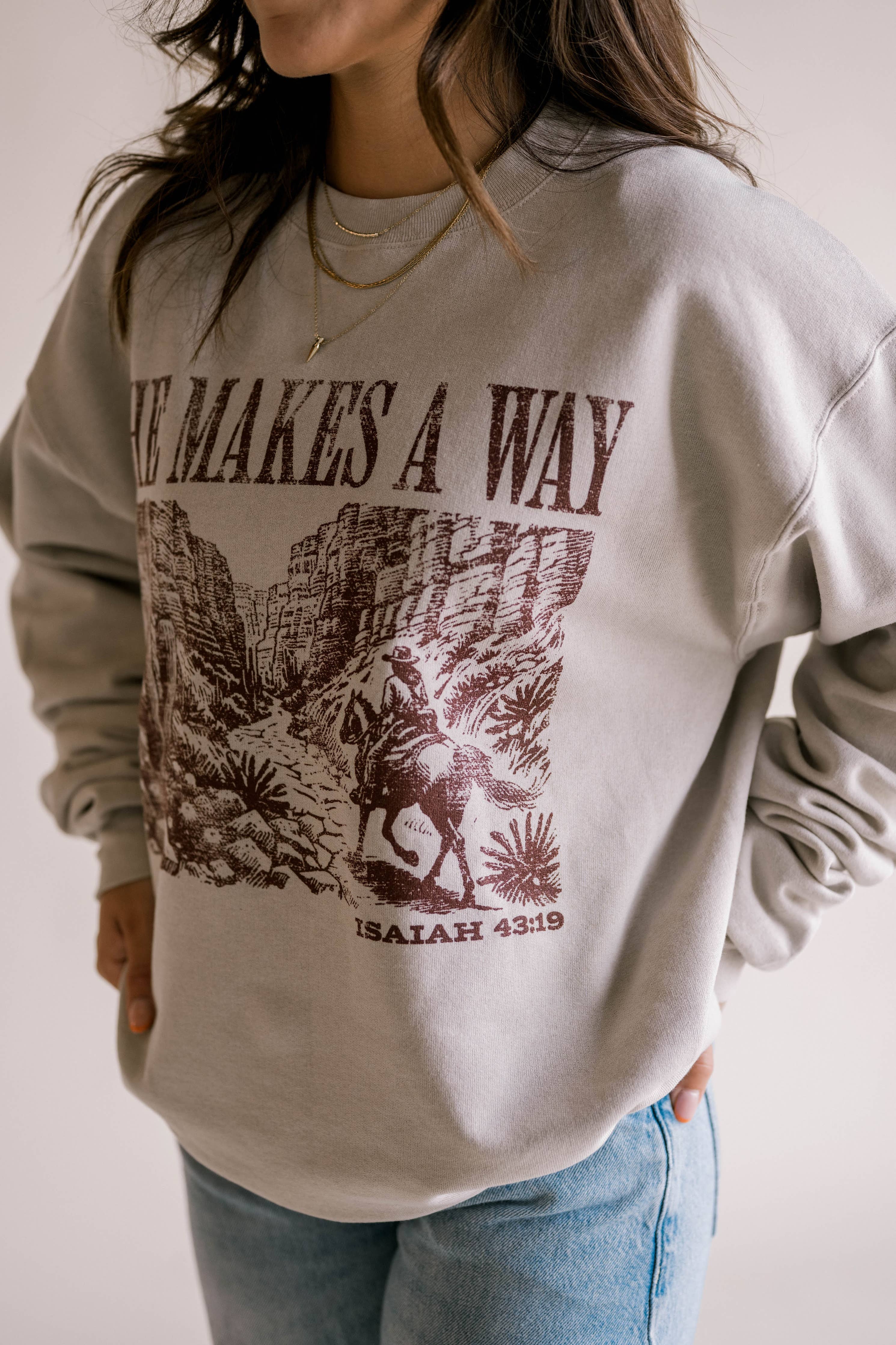 He Makes A Way Crewneck