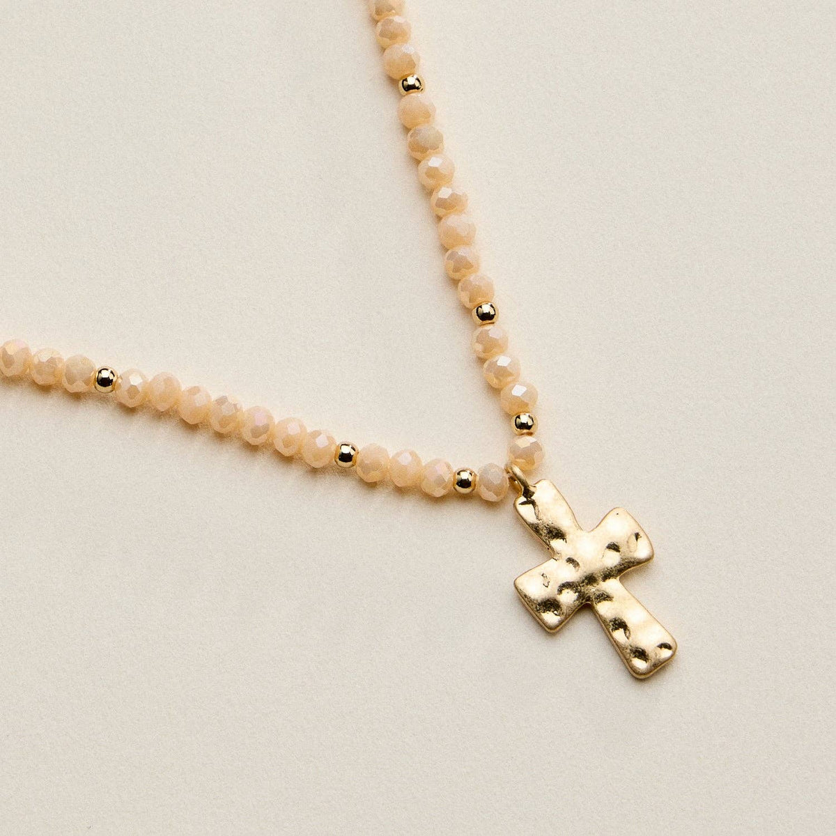 Bead Cross Necklace