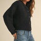 Roundneck Button Cardigan