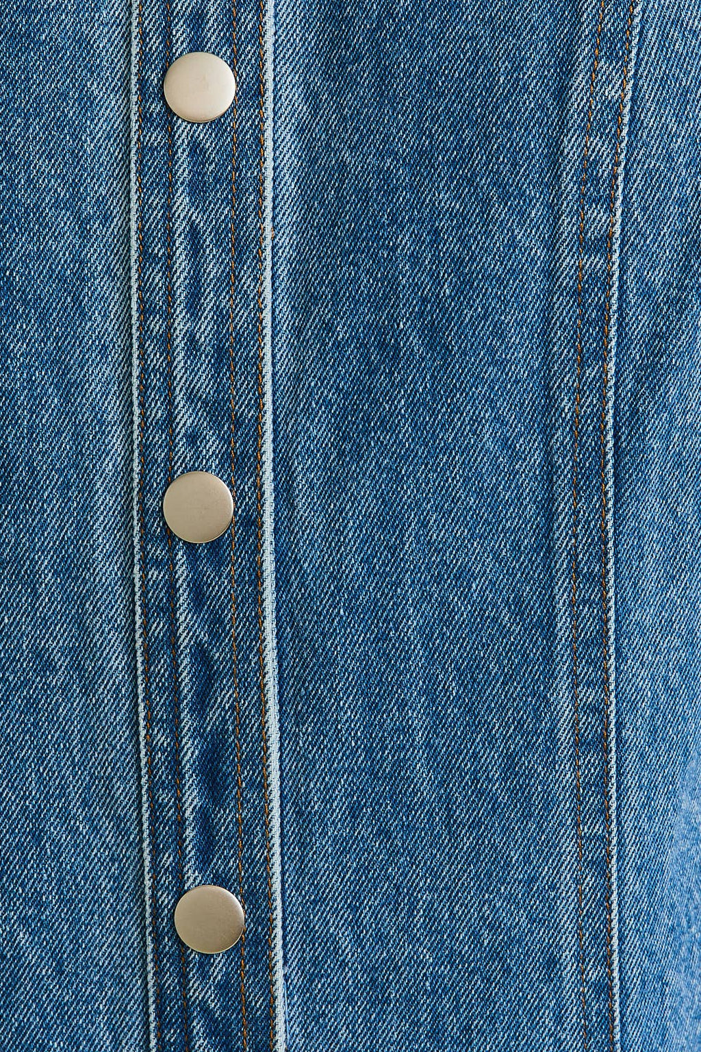 BUTTON DOWN DENIM MINI DRESS --
