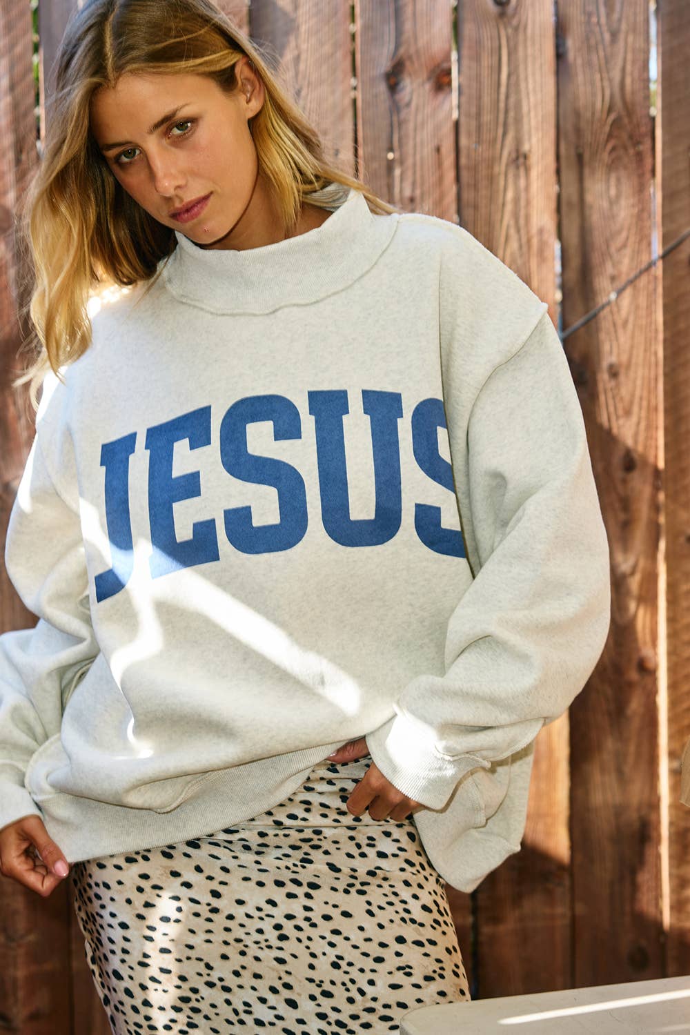 JESUS/GOD IS GOOD Reversible Sweatshirt