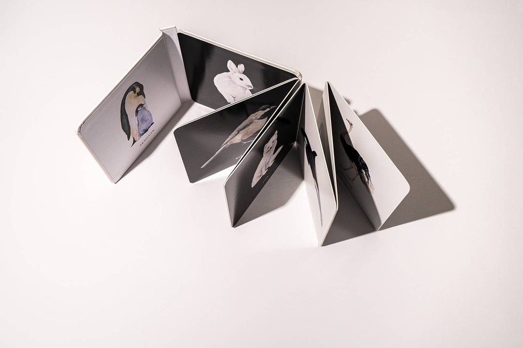 Black and White Contrast Folding Book