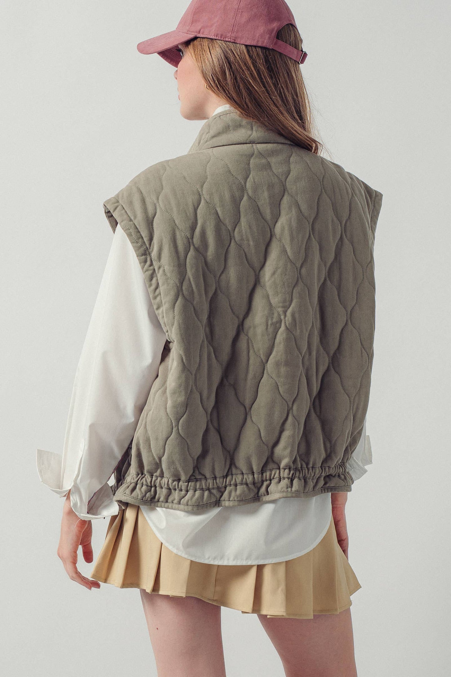 Vintage Washed Quilted Vest