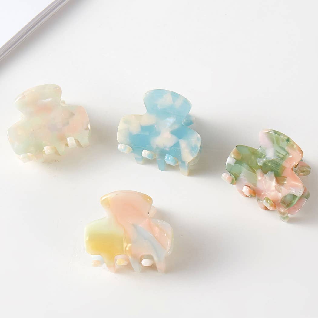 Colorful Pearlized Assorted Mini Claw Hair Clip