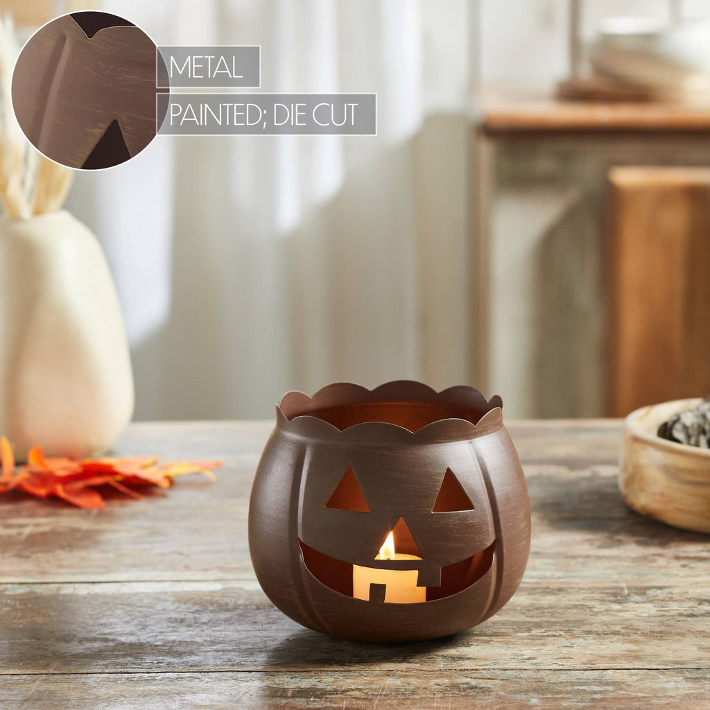 Bronze Metal Jack-O'-Lantern