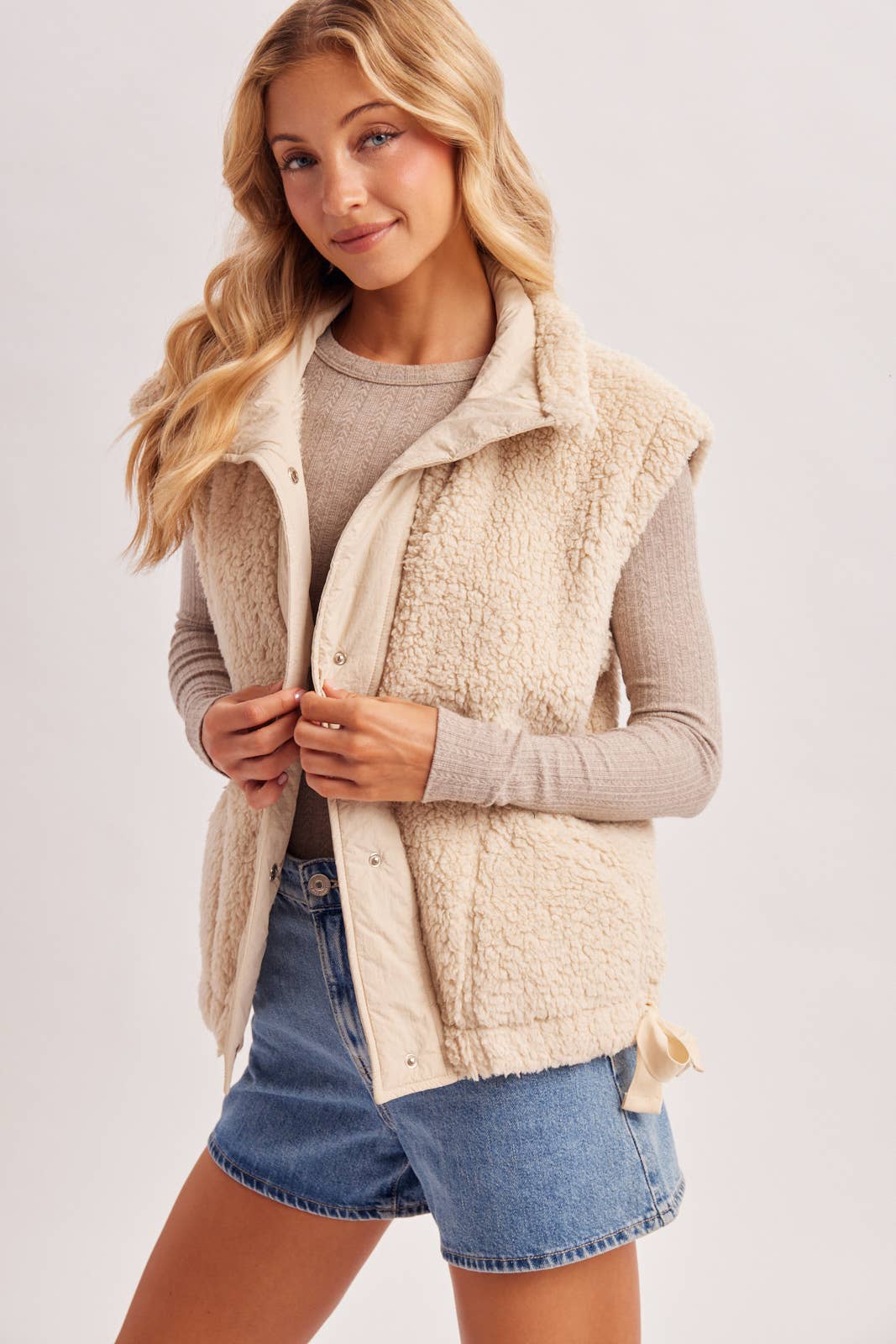 FLEECE SHERPA VEST