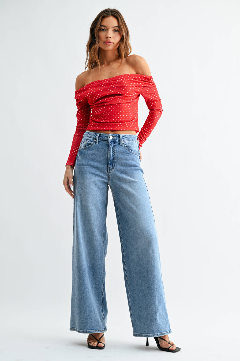 High Rise Loose Straight Denim