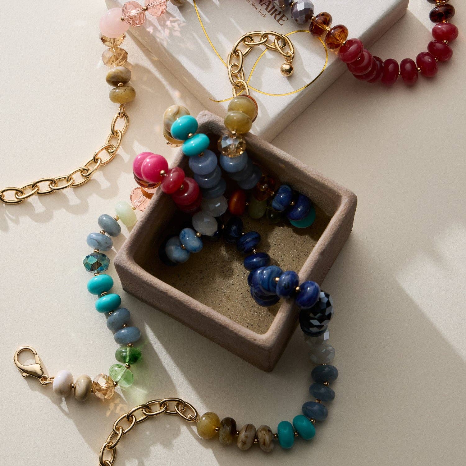 Mixed Bead Short Necklace