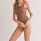 Mocha Sun Bath Swimmie/Bodysuit