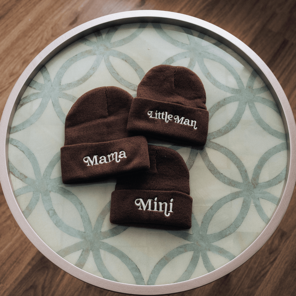 Knit Hats- Little Man- Dark Brown