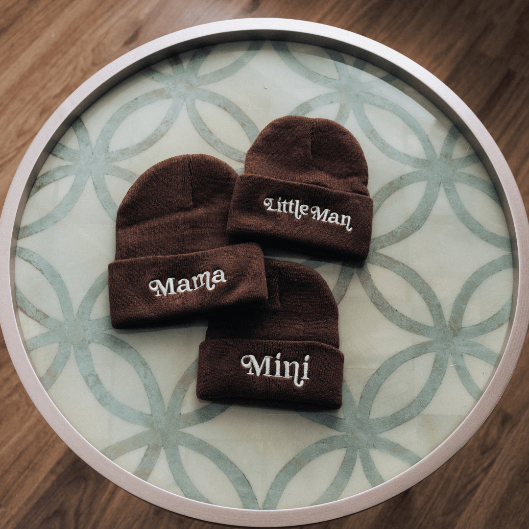 Knit Hats- Little Man- Dark Brown