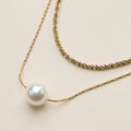 Pearl Chain Multi Necklace